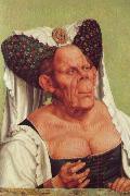 Quentin Matsys A Grotesque Old Woman oil on canvas
